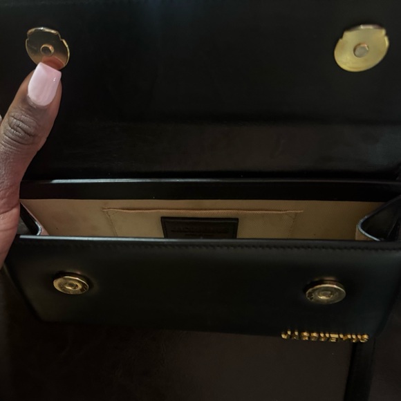 Jacquemus Black Mini Bag with Gold Accents - Picture 7 of 11